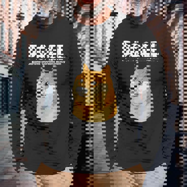 Doge政府効率省 長袖Tシャツ 高齢者への贈り物