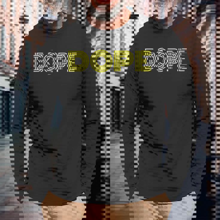 Dope 男女兼用 長袖Tシャツ 高齢者への贈り物