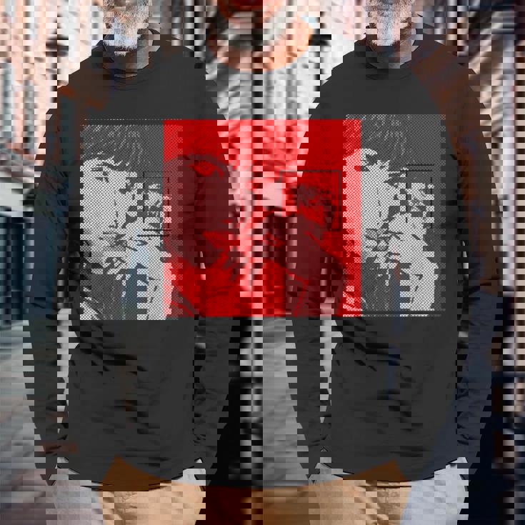 Dot Pattern Original Icon Official Illustration Red 長袖Tシャツ 高齢者への贈り物