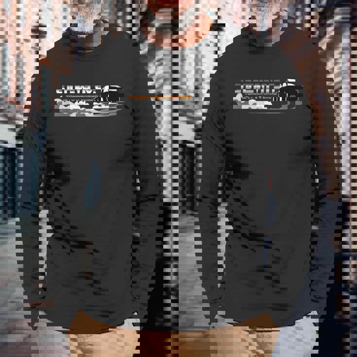 Driftingideways The Only Way Forward ドリフトモータースポーツ 長袖Tシャツ 高齢者への贈り物