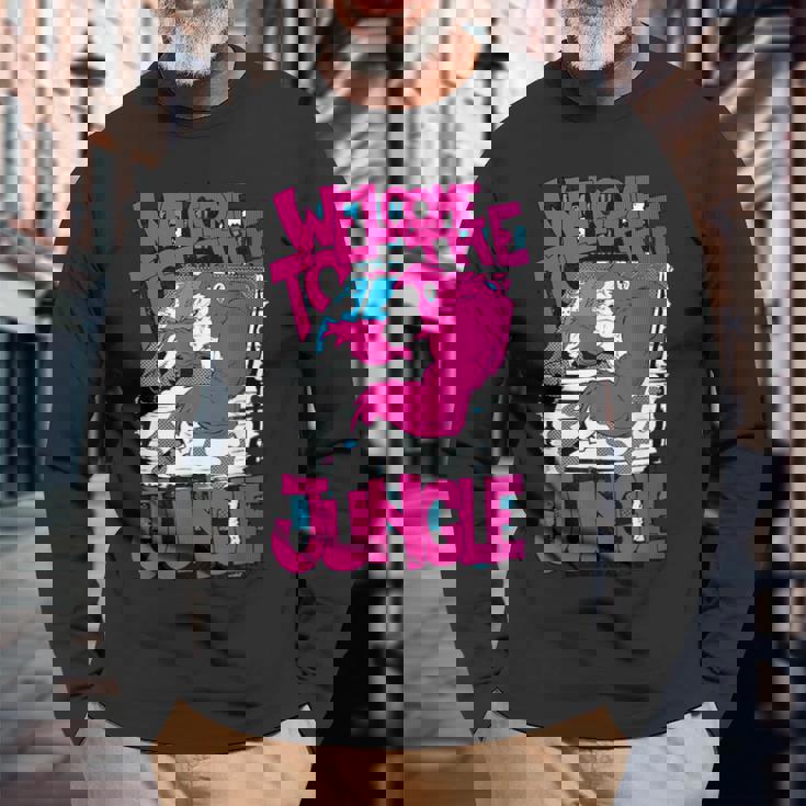 Edmトリッピーゴリラジャングルダンスミュージックレイブフェスティバル 長袖Tシャツ 高齢者への贈り物