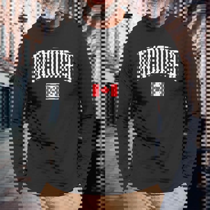 Eh Team カナダ国旗 バンクーバー カナダ 長袖Tシャツ 高齢者への贈り物