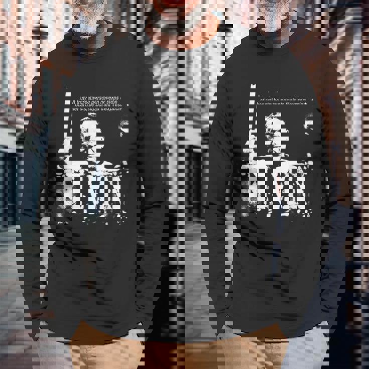 Elvin Jazz Wisdom Drummer Musician 1色 長袖Tシャツ 高齢者への贈り物