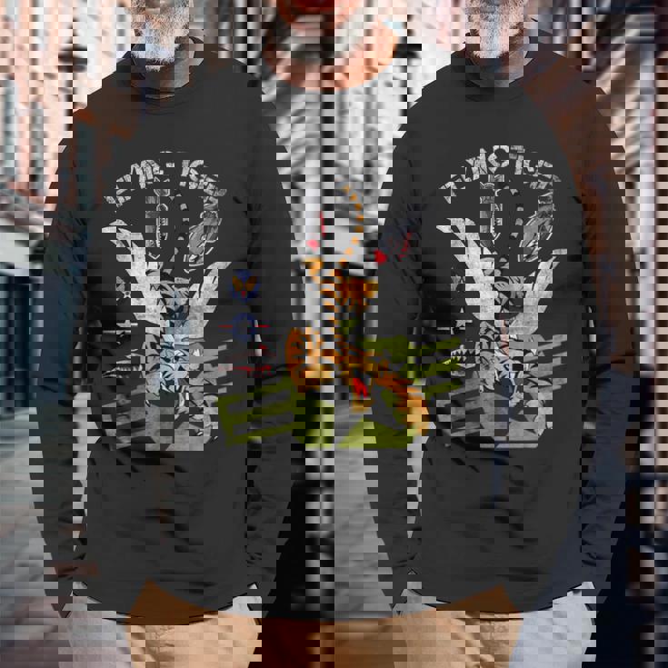 Enjoy Cool Tiger ノベルティグラフィックtシャツ&クールなデザイン 長袖Tシャツ 高齢者への贈り物