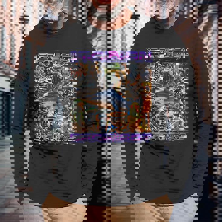 Every Italian Brainrot Meme Italian Brainrotコレクション 長袖Tシャツ 高齢者への贈り物