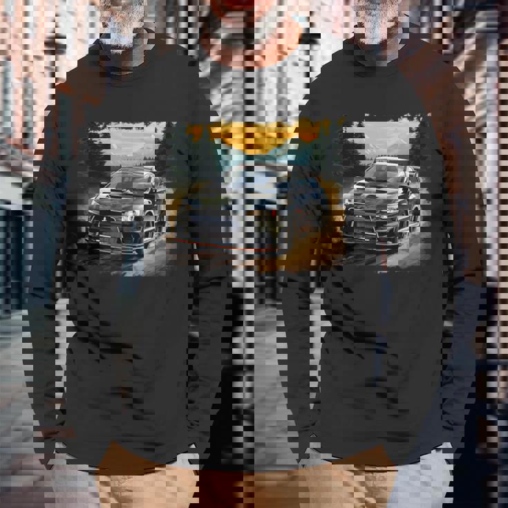 Evo 日本製スポーツカー 長袖Tシャツ 高齢者への贈り物