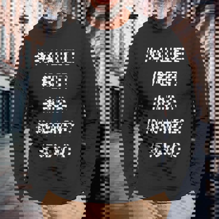 Excelデザインの面白い会計士シャツのエラー 長袖Tシャツ 高齢者への贈り物