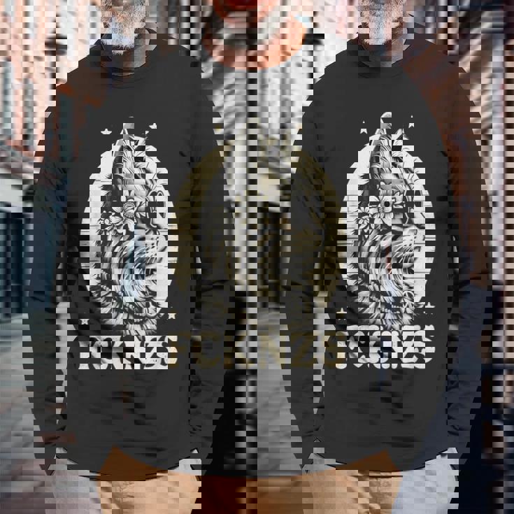 Fck Nzs かわいい猫 長袖Tシャツ 高齢者への贈り物