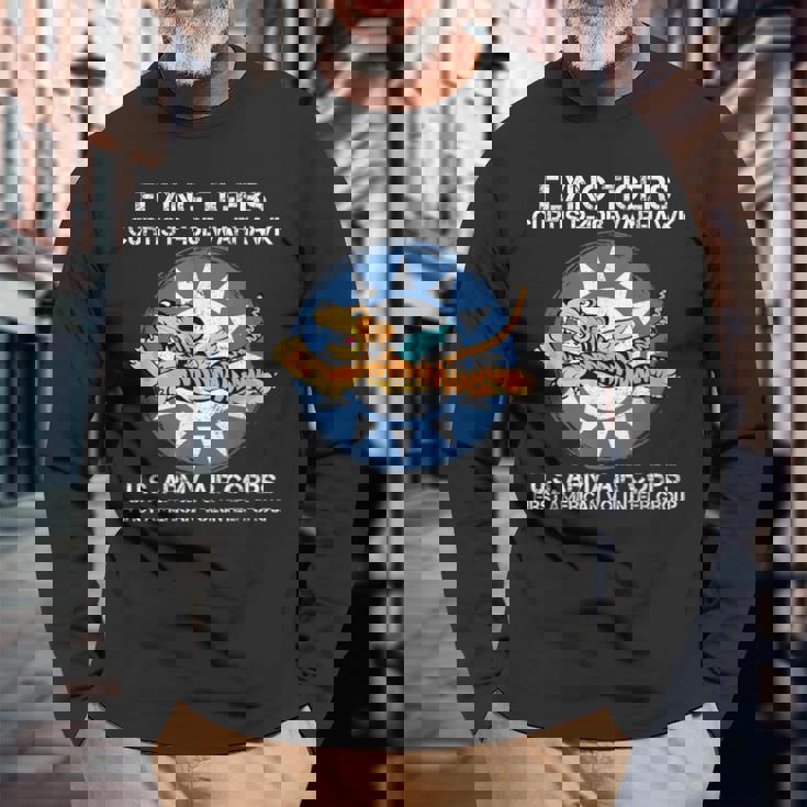 Flying Tigers カーティス P-40B ウォーホーク 第二次世界大戦 飛行機 長袖Tシャツ 高齢者への贈り物