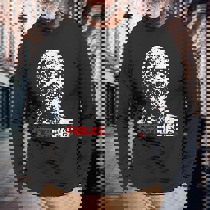 Fulci Livesゾンビホラー映画tシャツ 長袖Tシャツ 高齢者への贈り物