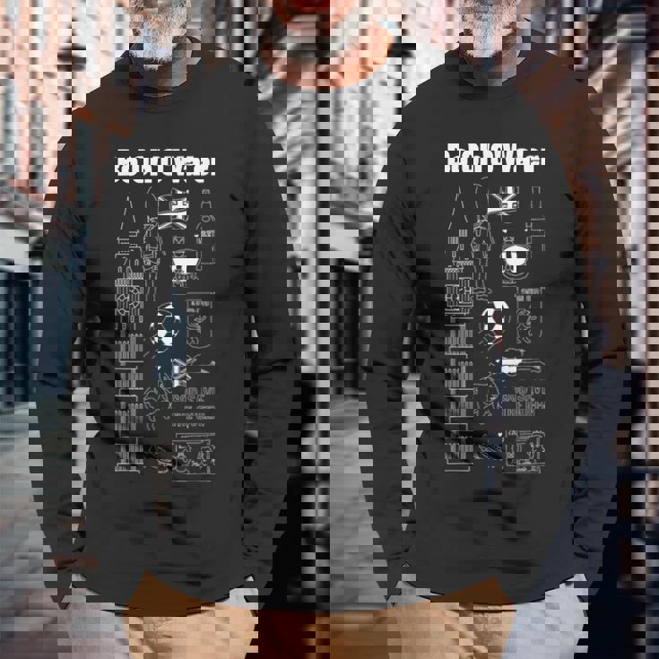 Brit & British Accent ボトル入りウォーター 長袖Tシャツ 高齢者への贈り物