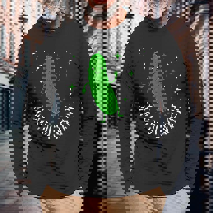 Bun Pickle-Just Dill With It 長袖Tシャツ 高齢者への贈り物