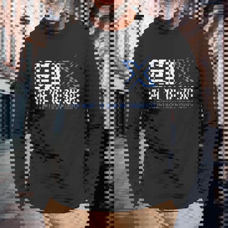 Generation X ユーモア 60年代 70年代 Gen-Xers 皮肉なジェネレーションx 長袖Tシャツ 高齢者への贈り物