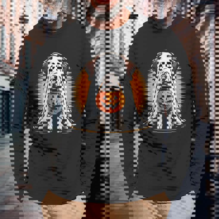 My Dog Is My Boo ハロウィン ゴーストドッグ メンズ レディース キッズ 長袖Tシャツ 高齢者への贈り物