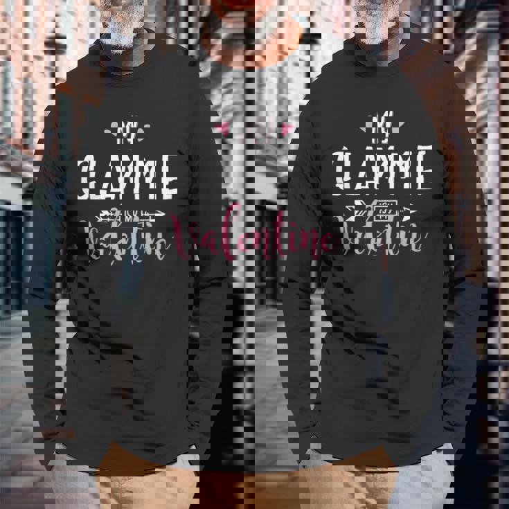 My Glammy Is Myalentine パーティーギフト 長袖Tシャツ 高齢者への贈り物