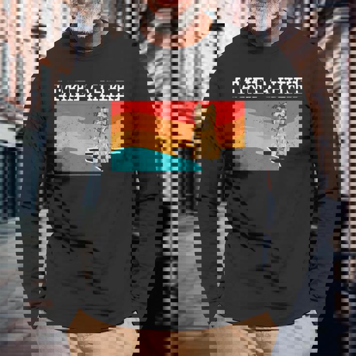 Take A Hike ケアンテリア グラフィック ハイキング 長袖Tシャツ 高齢者への贈り物