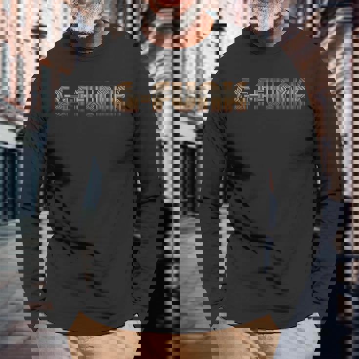 G-Funk 70年代のサウンドにインスパイアされたレトロヴィンテージ 長袖Tシャツ 高齢者への贈り物