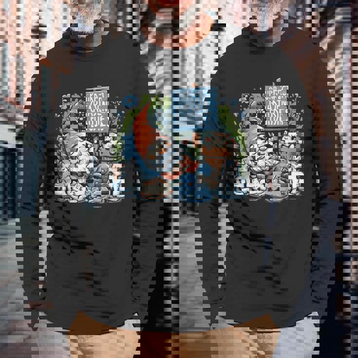 Garden Gnomes Gnome Lover Gnome ガーデニング 長袖Tシャツ 高齢者への贈り物