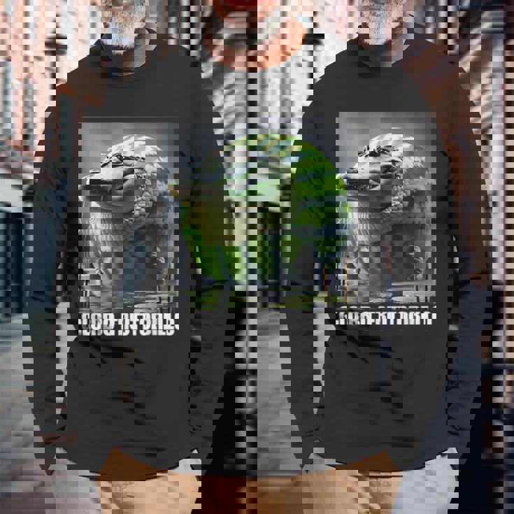 Glorbo Fruttodrillo イタリアンブレインロットミーム 長袖Tシャツ 高齢者への贈り物