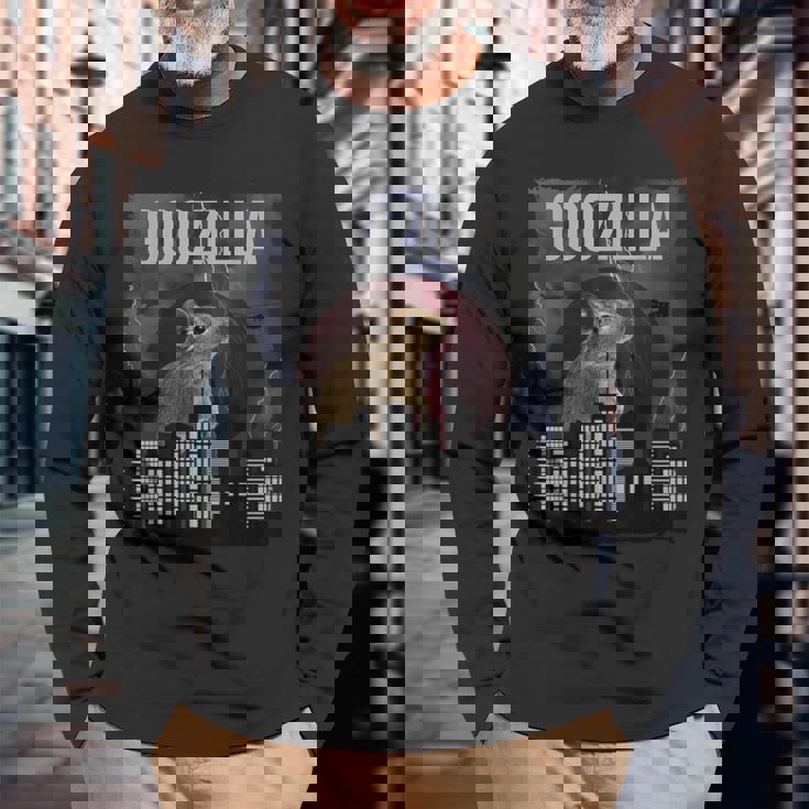 Goozilla オクトドン デグス グッズ おもしろ デグー ことわざ 長袖Tシャツ 高齢者への贈り物