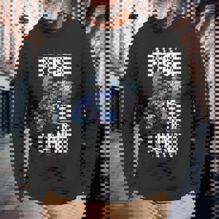 Gorilla プッシュリミットワークアウトダンベル ボディビルディング ジム フィットネス 長袖Tシャツ 高齢者への贈り物