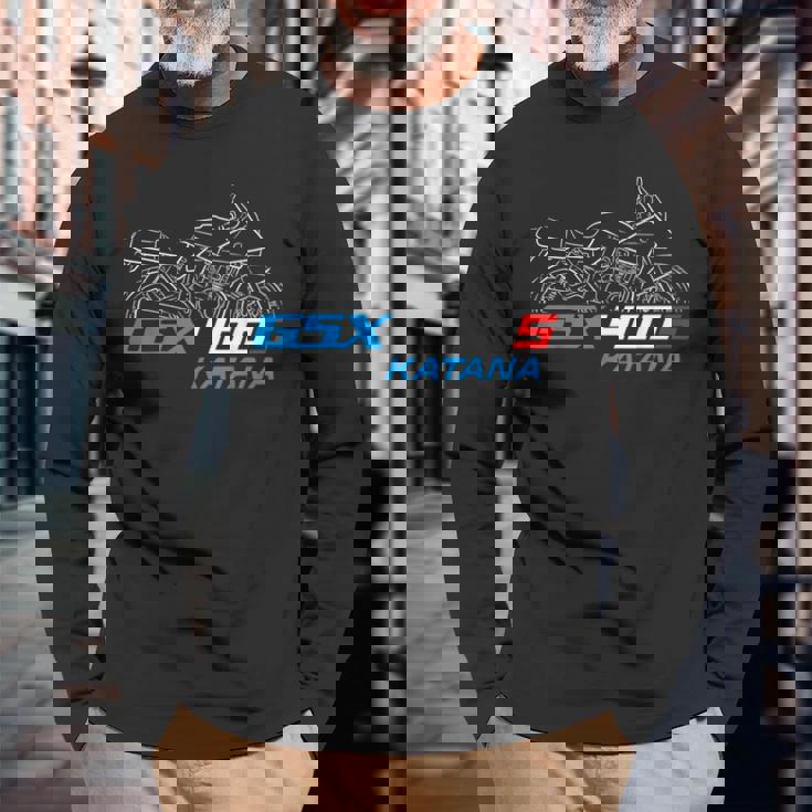 Gsx400s Katana 1992-96 スポーツツーリングライダー用 オートバイ 長袖Tシャツ 高齢者への贈り物