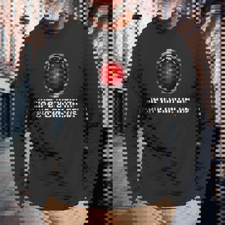 Hal 9000 ヴィンテージ 人工知能 長袖Tシャツ 高齢者への贈り物