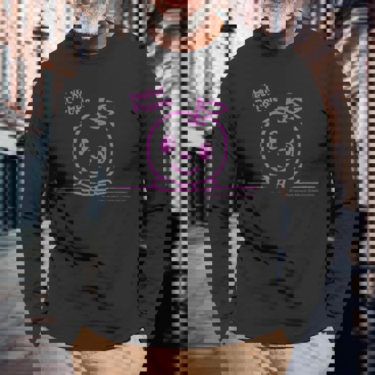 Hello Pupple 長袖Tシャツ 高齢者への贈り物