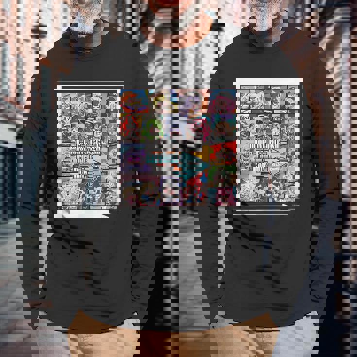 Hololive English Eurobeat Remix Album 長袖Tシャツ 高齢者への贈り物