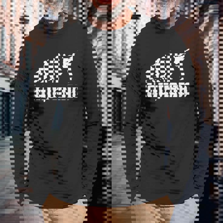 Hombre Gran Kajukenbo Evolución Karate Judo Kenpo Boxeo Camiseta de manga larga Regalos para ancianos