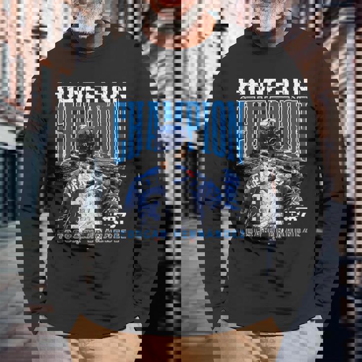 Home Run Champion Teoscar Hernandez Los Angeles Mlbpa 長袖Tシャツ 高齢者への贈り物