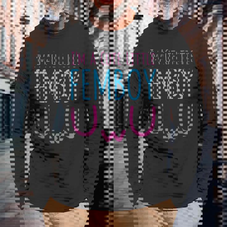 I'm A Cute Little Femboy Aestheticissy 長袖Tシャツ 高齢者への贈り物