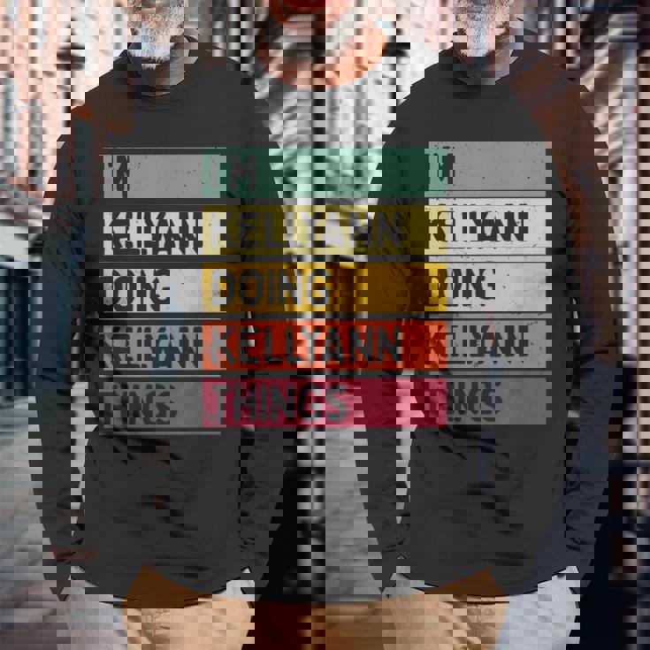 I'm Kellyann Doing Kellyann Things 面白い 名言 長袖Tシャツ 高齢者への贈り物