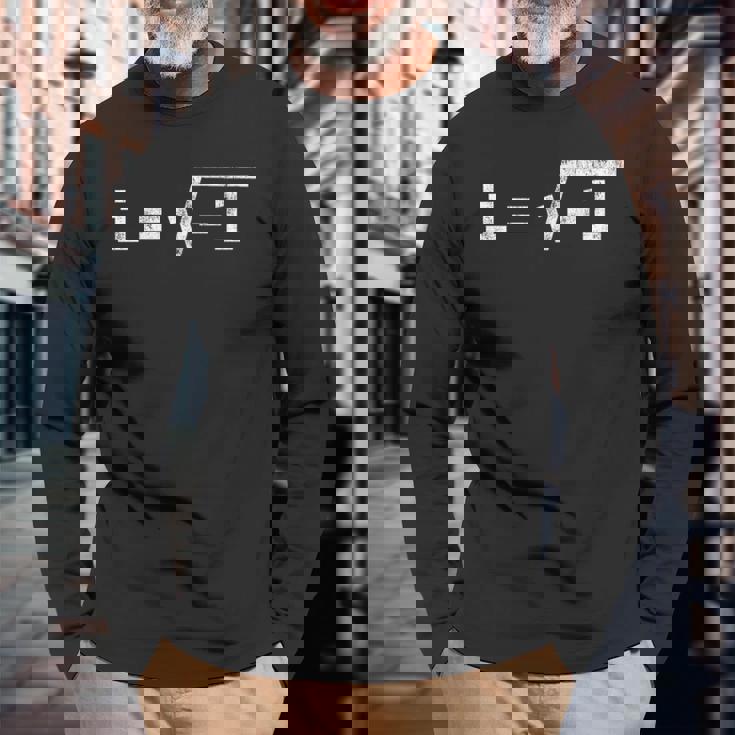 Imaginary Number I 長袖Tシャツ 高齢者への贈り物