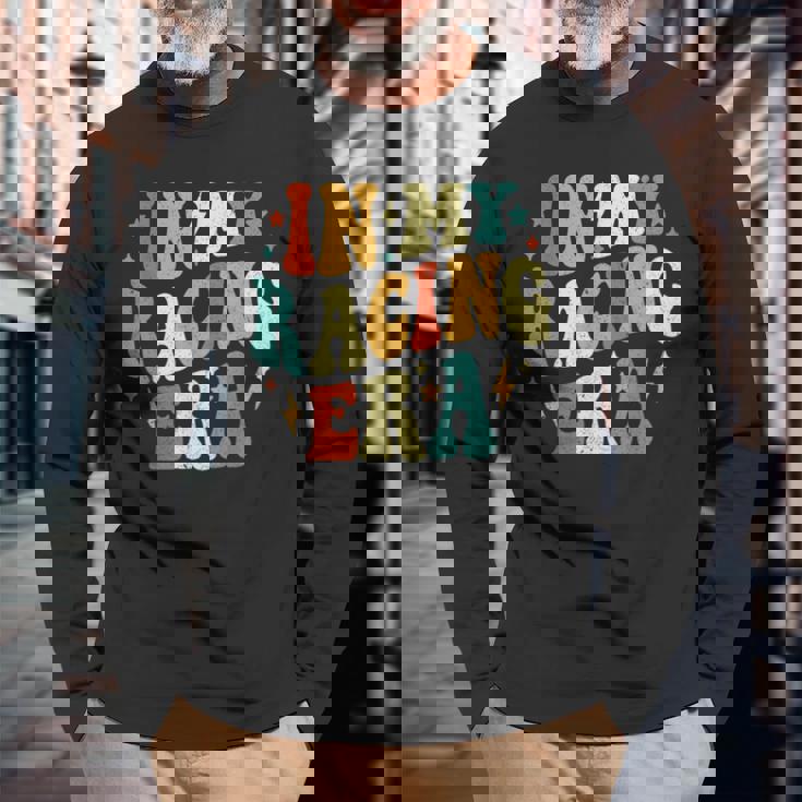 In My Racing Era Racing レトロ ヴィンテージ 長袖Tシャツ 高齢者への贈り物