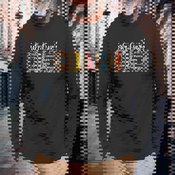 Instructional Coach ヒョウ柄 新学期 長袖Tシャツ 高齢者への贈り物