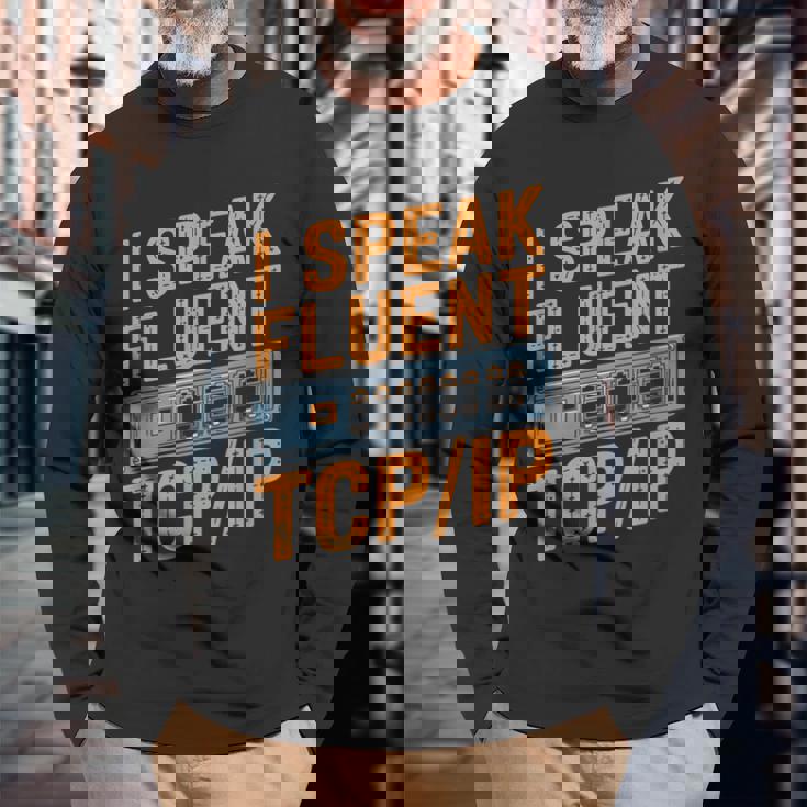 Ipeak Fluent TcpIp テクニカルサポートヘルプデスク 長袖Tシャツ 高齢者への贈り物