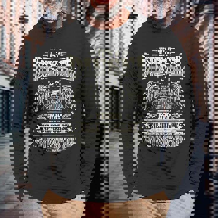 It's A Diesel Thing トラッカー トラック ドライバー メカニック 面白い メンズ 長袖Tシャツ 高齢者への贈り物