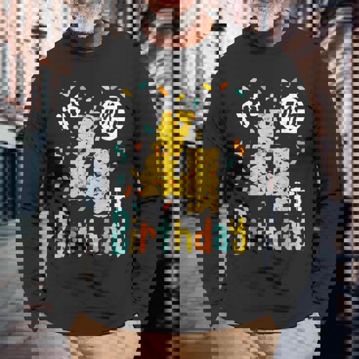 It's My 4Th Birthday ラバーダック 幼児 4歳の誕生日 長袖Tシャツ 高齢者への贈り物