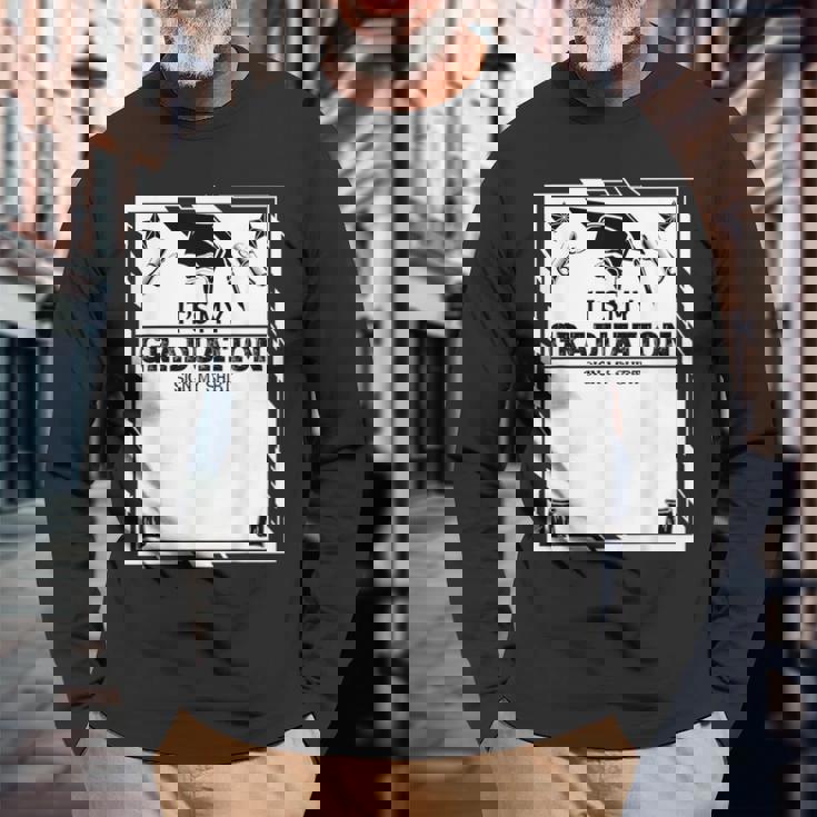 It's My Graduationign My Chool Gradual Grad 2024 長袖Tシャツ 高齢者への贈り物