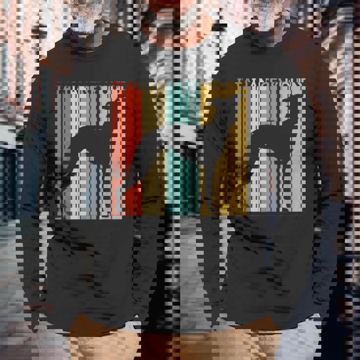 Italian Greyhound イタリアン・グレイハウンド 長袖Tシャツ 高齢者への贈り物