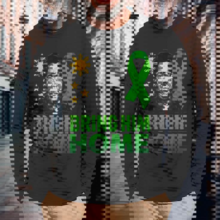 Itand With Duterte Prrd For The Filipino 長袖Tシャツ 高齢者への贈り物