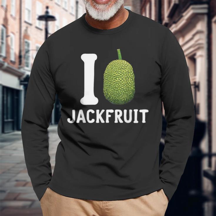 Jackfruit ビーガン ベジタリアン エキゾチックフルーツ 植物ベースのダイエット 長袖Tシャツ 高齢者への贈り物