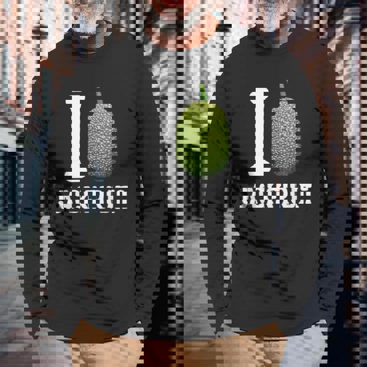 Jackfruit ビーガン ベジタリアン エキゾチックフルーツ 植物ベースのダイエット 長袖Tシャツ 高齢者への贈り物