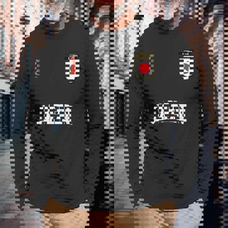 Japan チームサッカー 日本 Number 1Occer 長袖Tシャツ 高齢者への贈り物