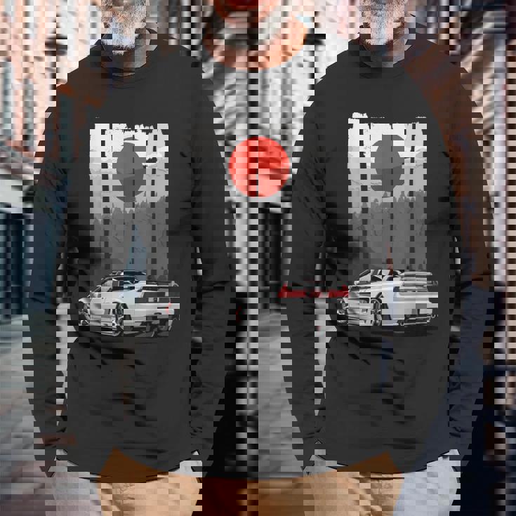 Jdm Nsx カーチューニング ジャパン ライジング サン ドリフト インポート 長袖Tシャツ 高齢者への贈り物