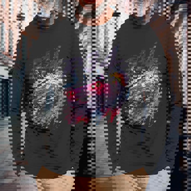 Jdm R34 スカイライン 自動車 Jdm レジェンド チューニングカー 長袖Tシャツ 高齢者への贈り物