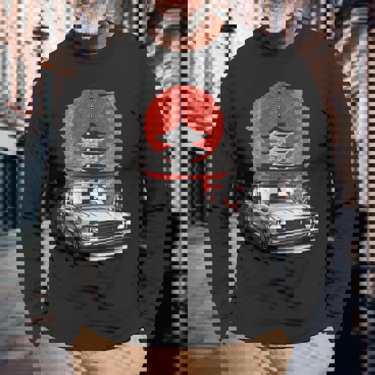 Jdm スカイライン C10 カーチューニングジャパン 神宮ドリフ 長袖Tシャツ 高齢者への贈り物