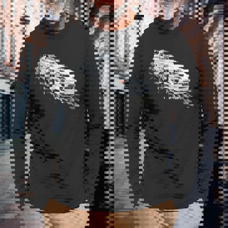 Jdm スープラ ドリフト 自動車 スポーツカー チューニング モータースポーツ 長袖Tシャツ 高齢者への贈り物