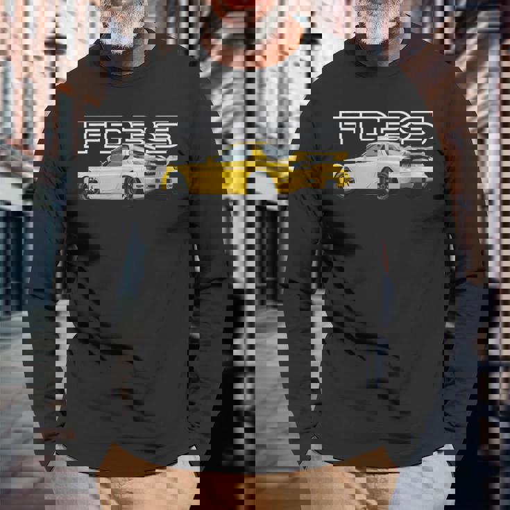 Jdm 車 Cym Fd ターボ ロータリ Fd3s 長袖Tシャツ 高齢者への贈り物